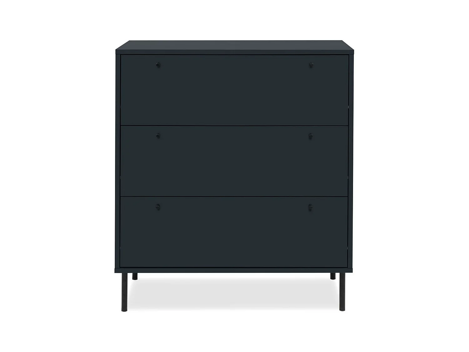 Commode 3 tiroirs bleu marine 80 cm - Agata