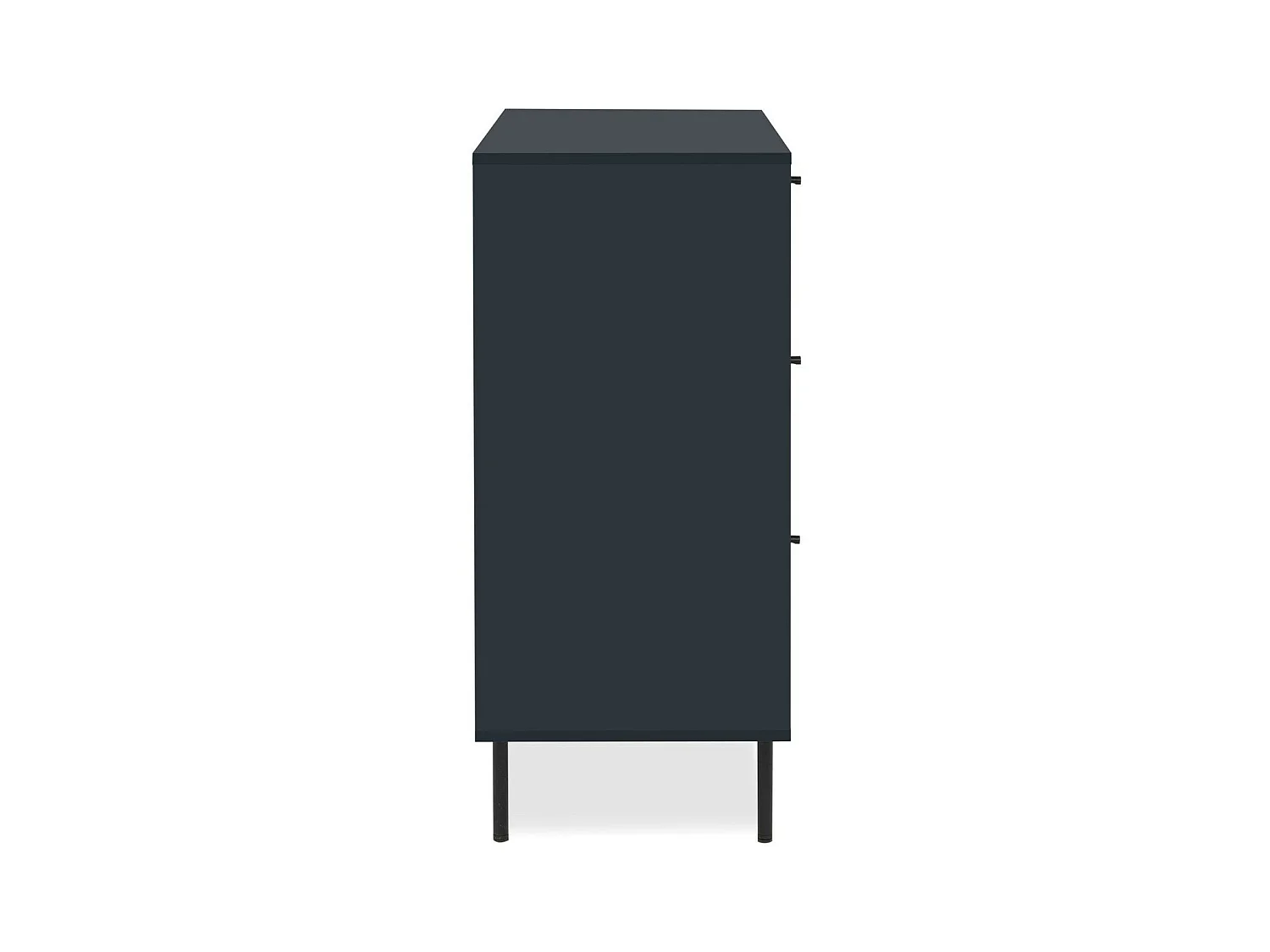 Commode 3 tiroirs bleu marine 80 cm - Agata