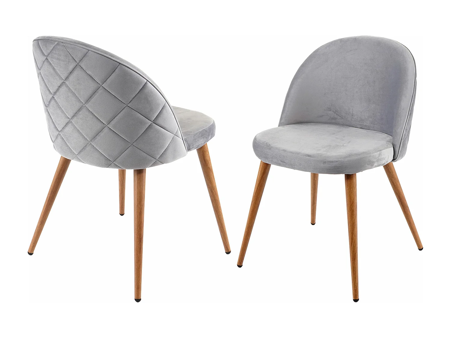 Krzesło do jadalni MCW-D53 (zestaw 2 sztuk),  jasnoszary