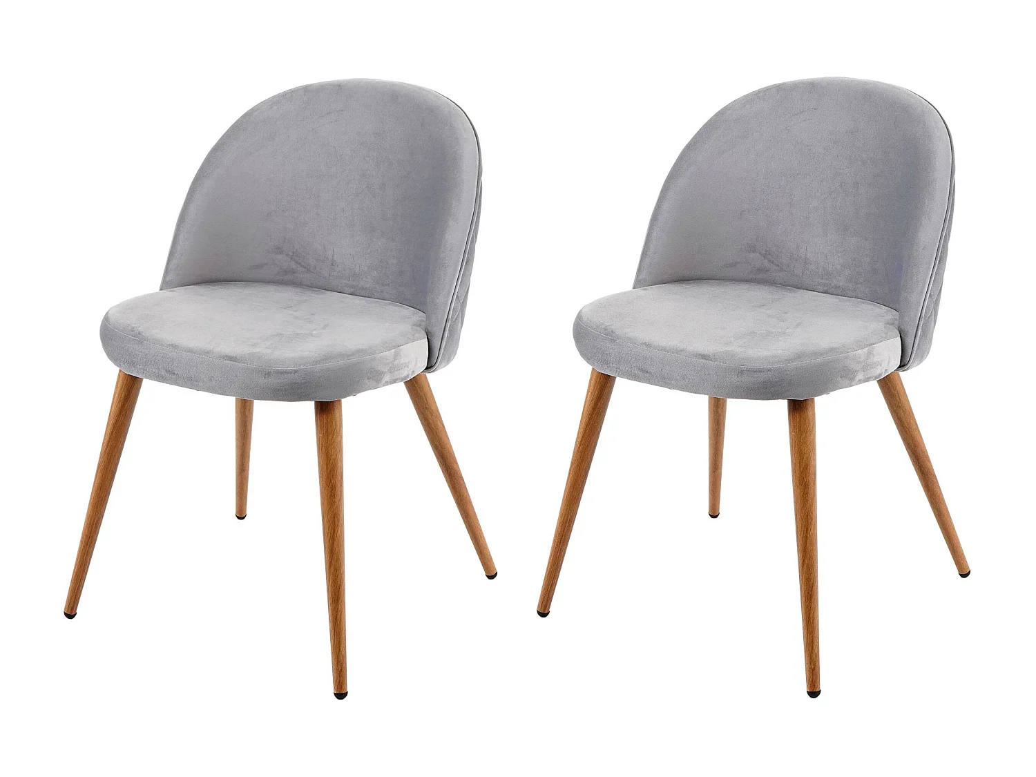 Krzesło do jadalni MCW-D53 (zestaw 2 sztuk),  jasnoszary