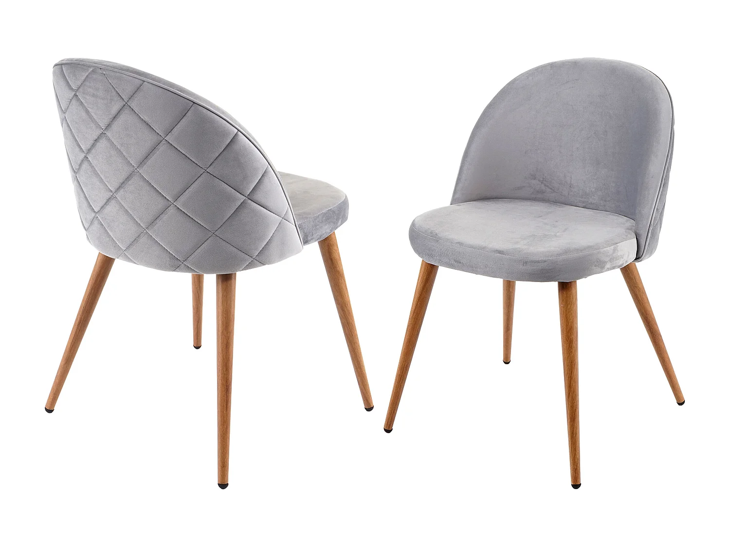 Eetkamerstoel MCW-D53 (set van 2),  lichtgrijs