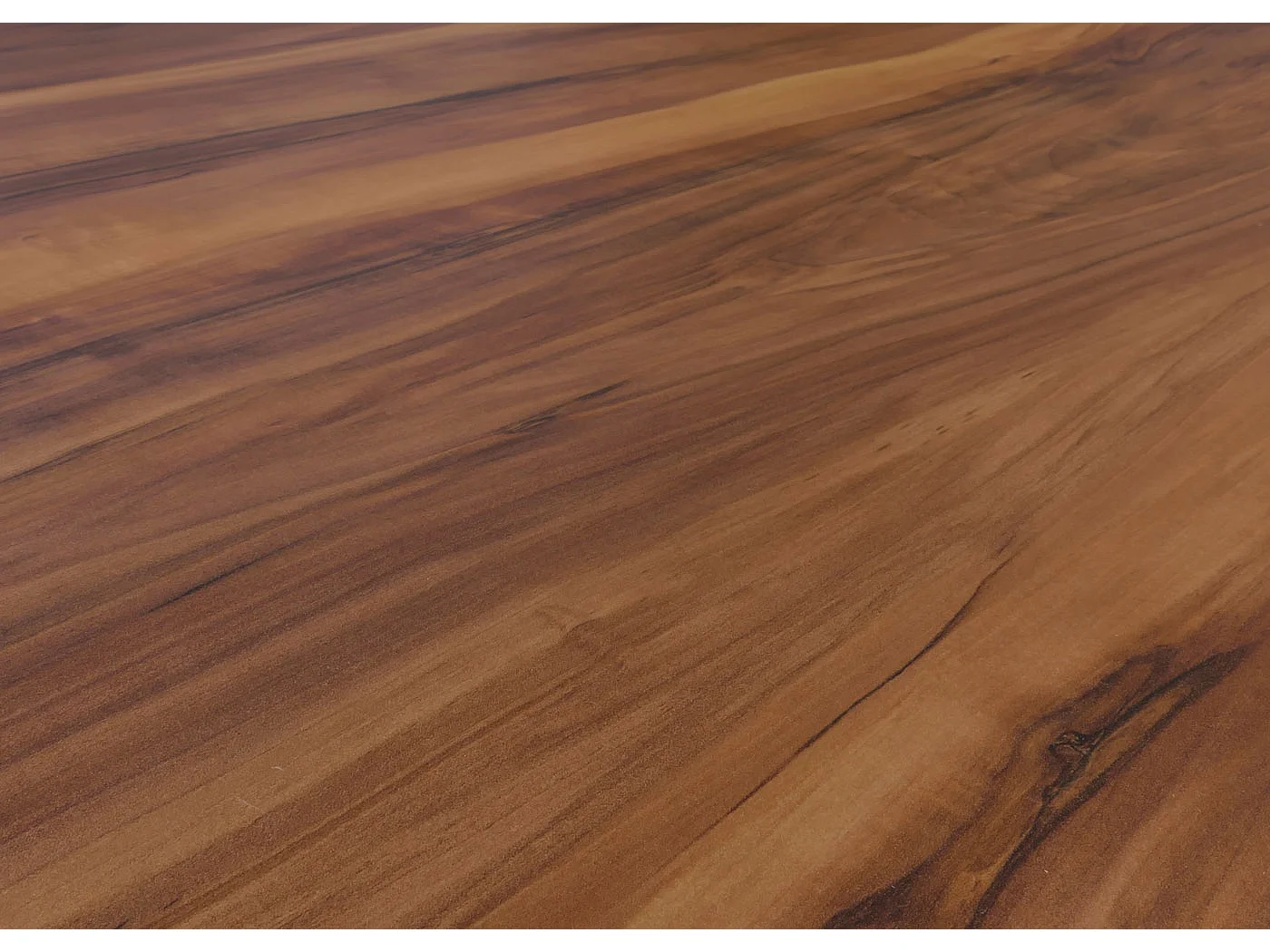 Couchtisch MCW-M55, Beistelltisch Sofatisch Massiv-Holz HDF Laminat Melamin 46x120x70cm Sheesham Holz-Optik dunkle Beine