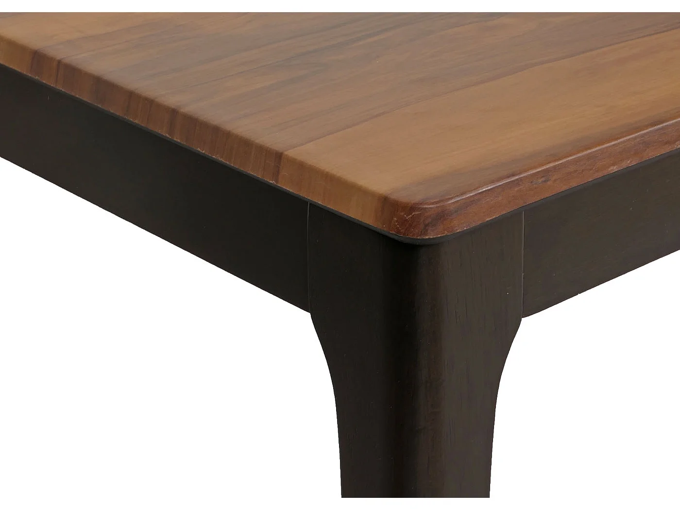 Couchtisch MCW-M55, Beistelltisch Sofatisch Massiv-Holz HDF Laminat Melamin 46x120x70cm Sheesham Holz-Optik dunkle Beine