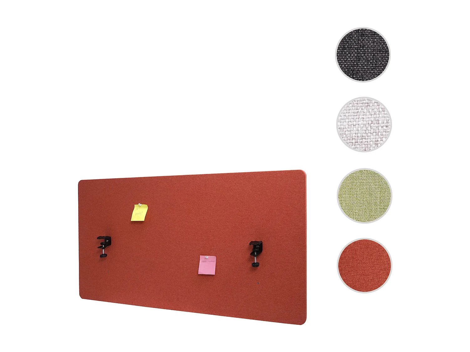 Cloison acoustique de bureau MCW-G75,  120x60cm brun