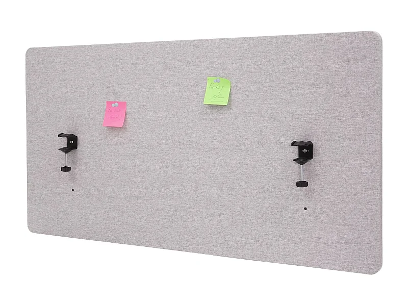 Divisória acústica de secretária MCW-G75,  60x120cm cinzento