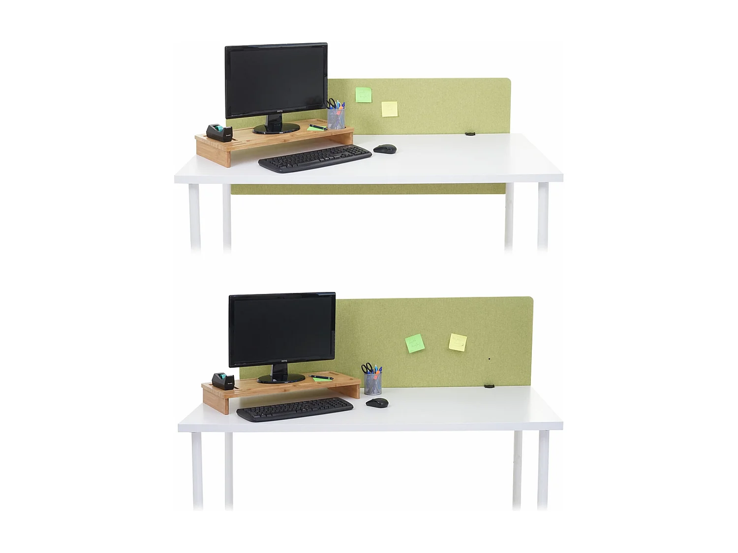 Tabique acústico de sobremesa MCW-G75,  60x120cm verde