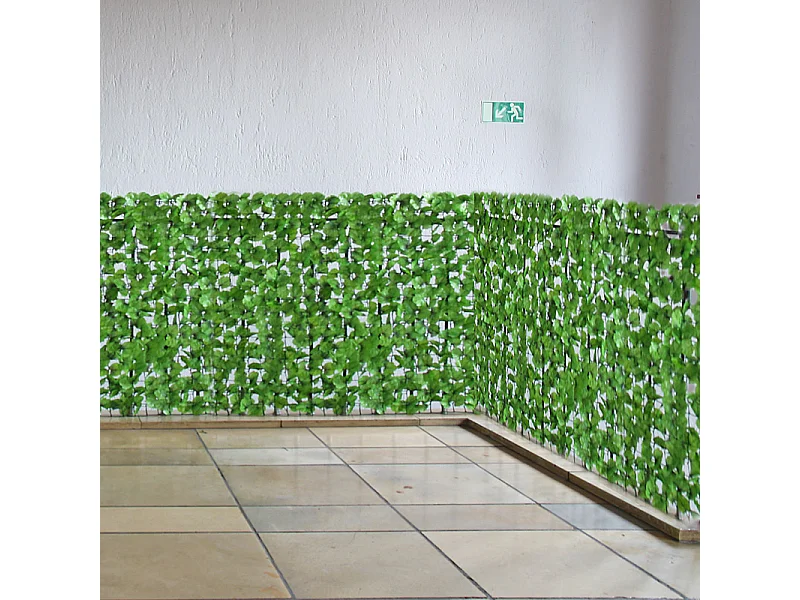 Osłona balkonu N77 III Blatt,  500 x 100 cm, jasny kolor