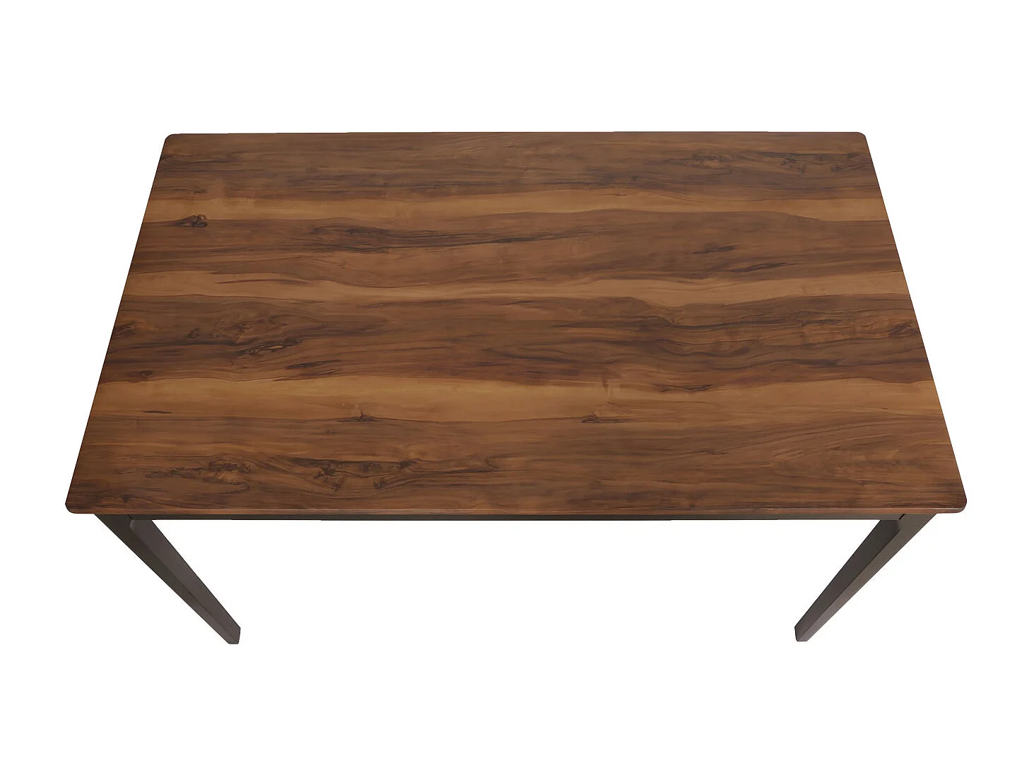 Tavolo pranzo salotto soggiorno MCW-M55 76x135x80cm laminato HPL legno scuro effetto palissandro