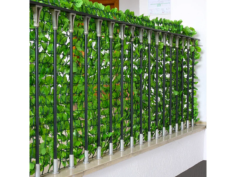 Balkonsichtschutz N77 II Blatt, 300x150cm Blatt hell