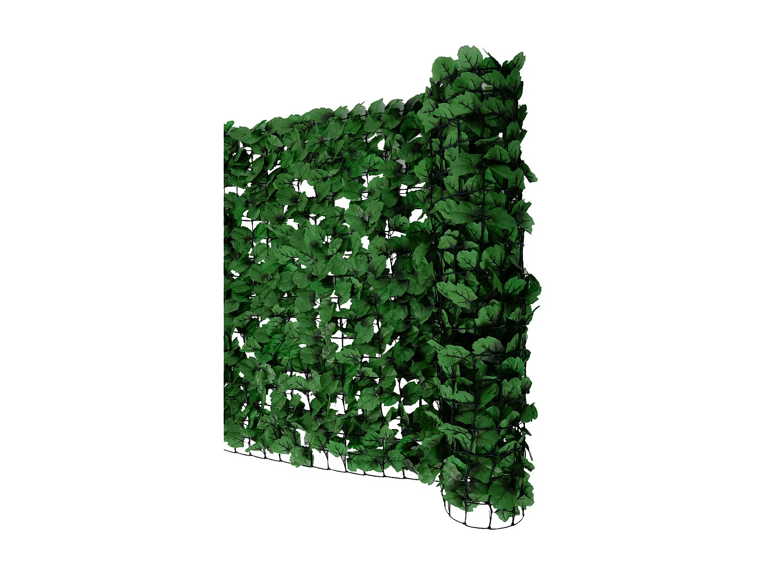 Siepe artificiale privacy balcone giardino rete decorativo N77 poliestere scuro 500x150cm