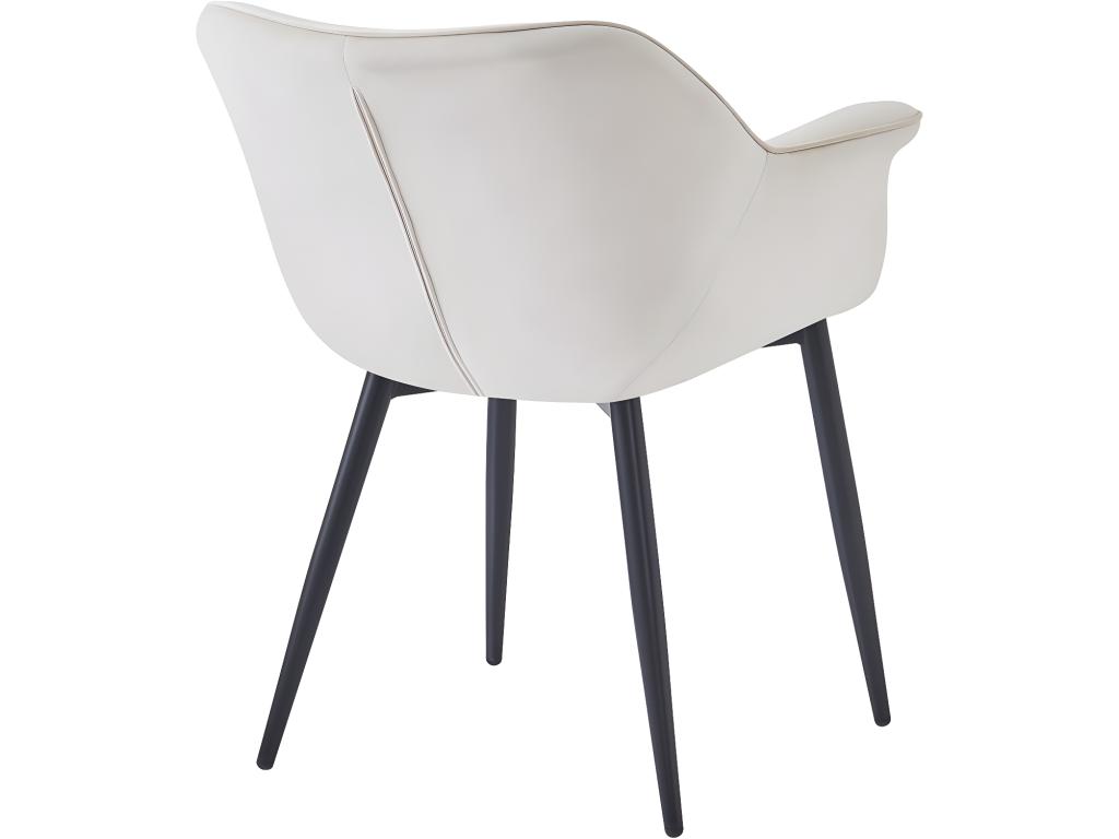 2er Set Esszimmerstuhle aus Samt Salome Beige