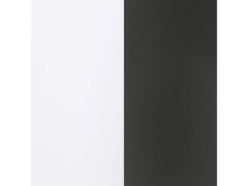 Mesita de noche Iconic Blanco Artik (Blanco Mate) - Negro