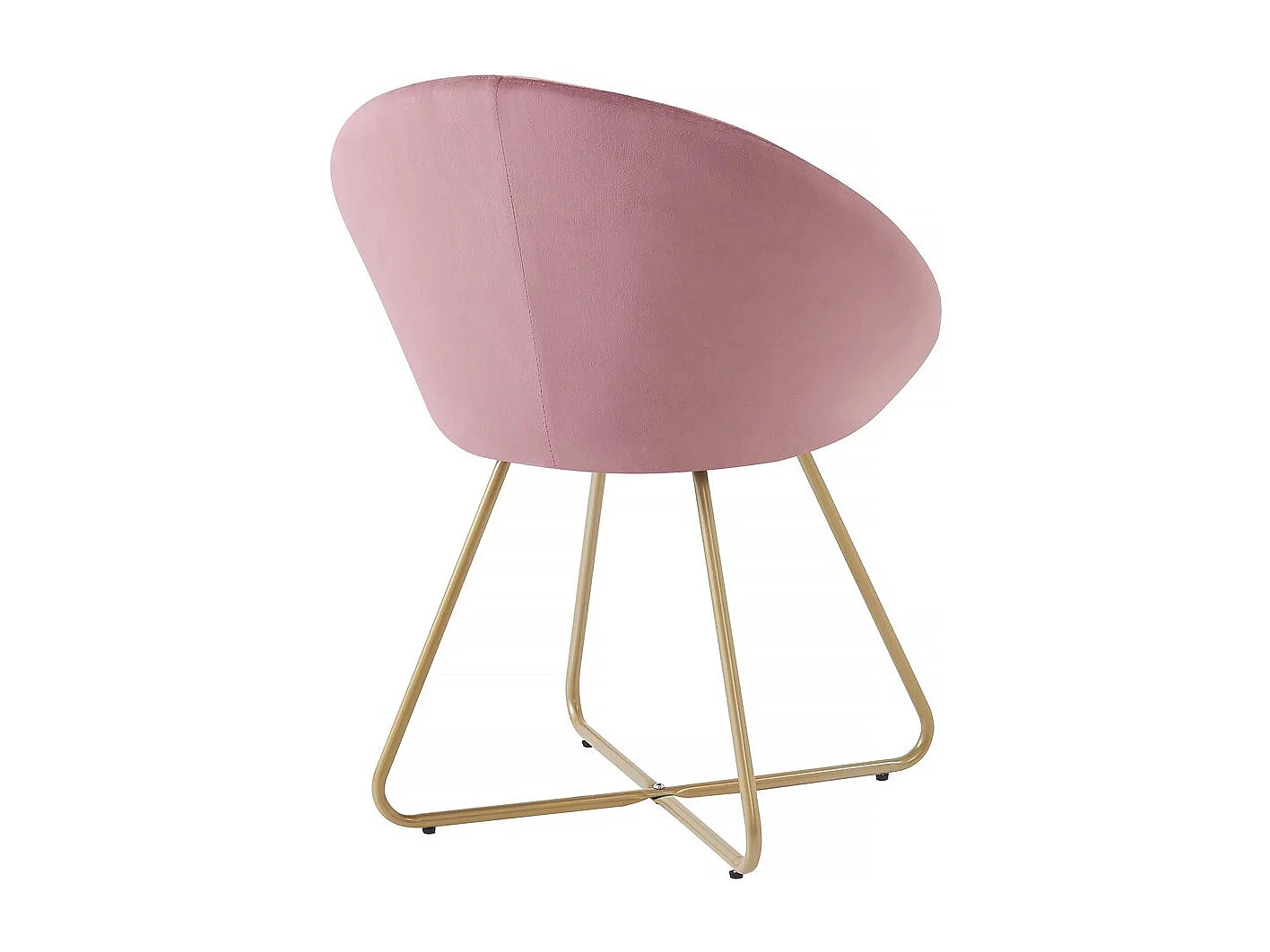 Set di 2 sedie per sala da pranzo in velluto "Rosalie" - Rosa