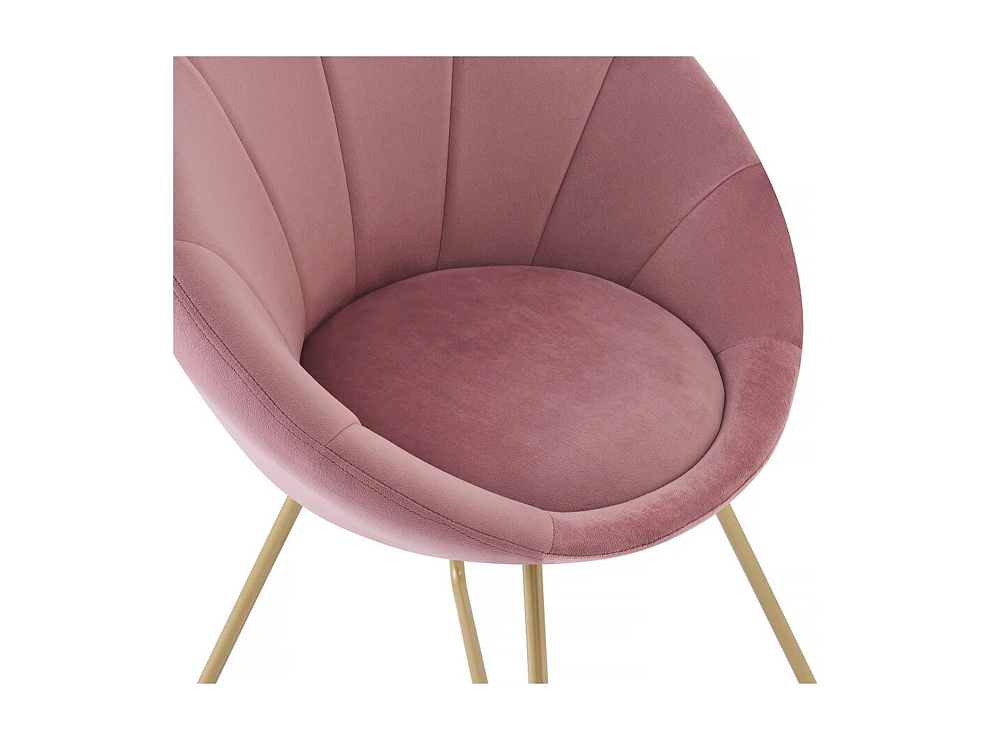 Set di 2 sedie per sala da pranzo in velluto "Rosalie" - Rosa