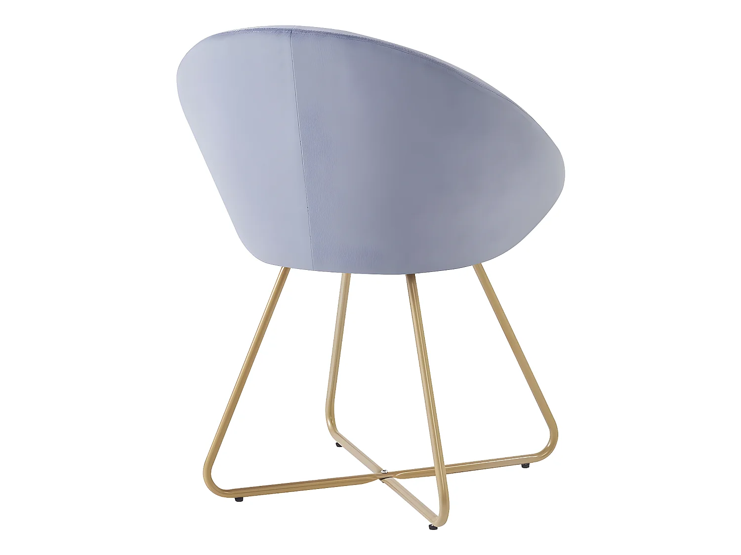 Set di 2 sedie per sala da pranzo in velluto "Rosalie" - Grigio