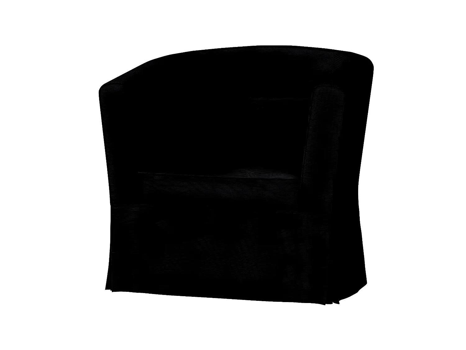 Bezug für Ektorp Tullsta Sessel, Etna, schwarz