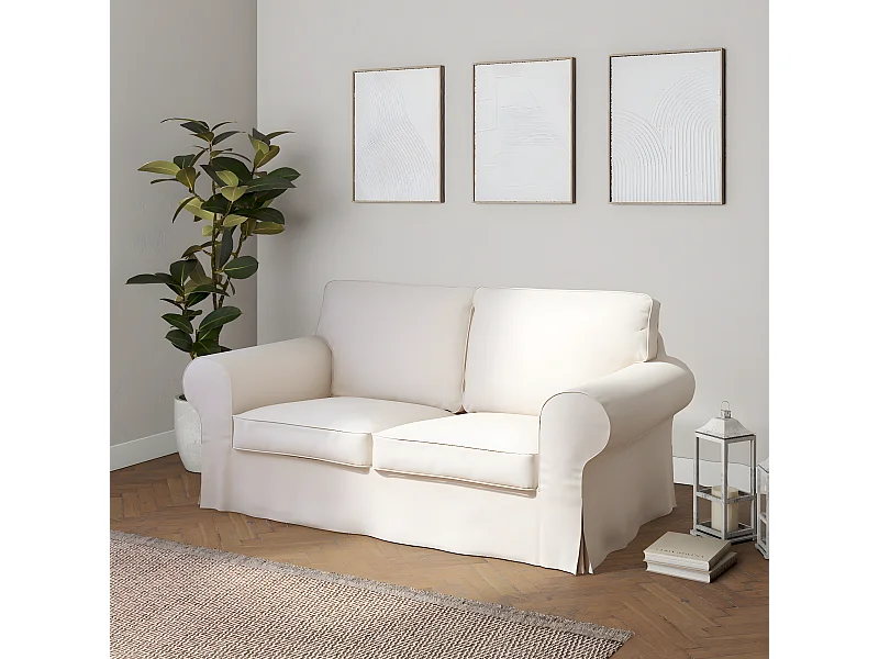 Bezug für Ektorp 2-Sitzer Sofa nicht ausklappbar, Etna, weiß