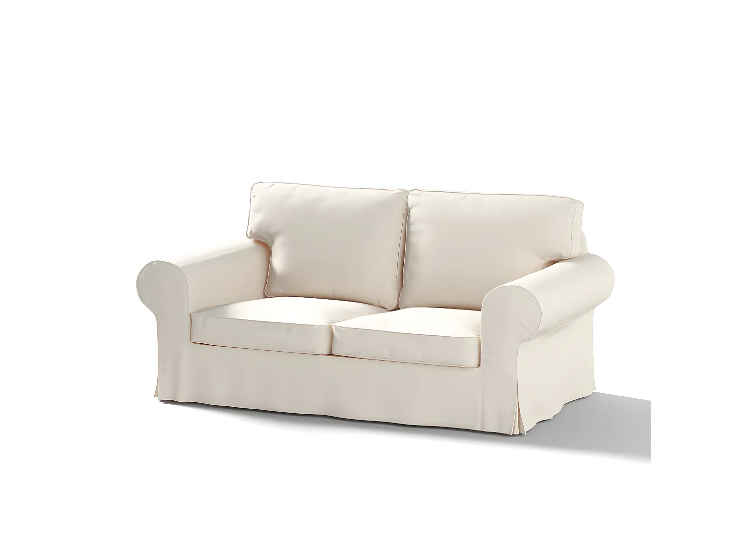 Bezug für Ektorp 2-Sitzer Sofa nicht ausklappbar, Etna, weiß