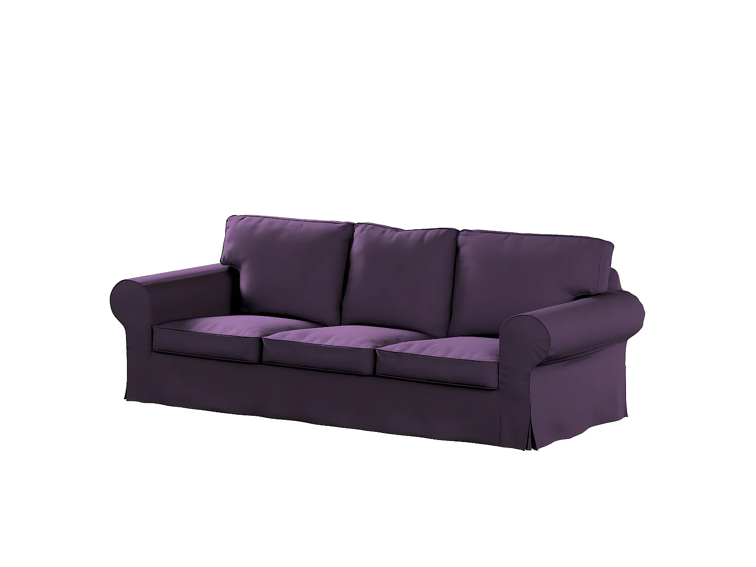 Bezug für Ektorp 3-Sitzer Sofa nicht ausklappbar, Etna, violett