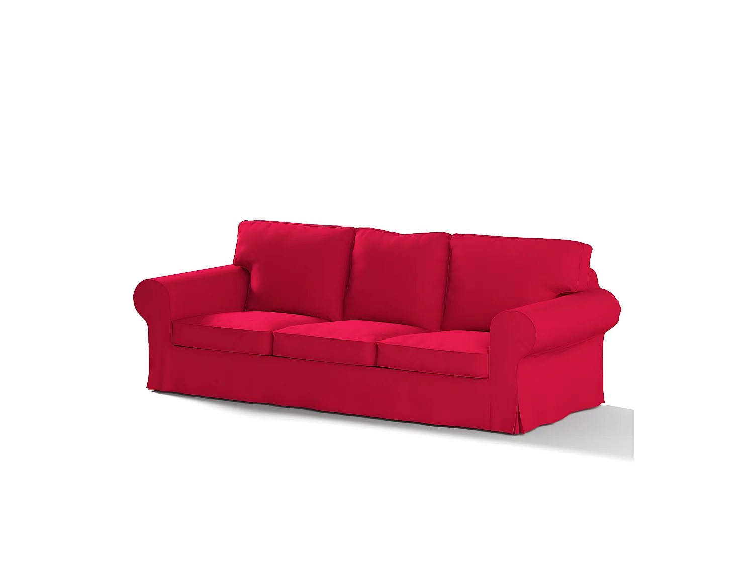 Bezug für Ektorp 3-Sitzer Sofa nicht ausklappbar, Etna, rot