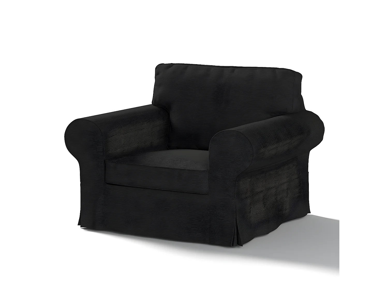 Bezug für Ektorp Sessel, Etna, schwarz