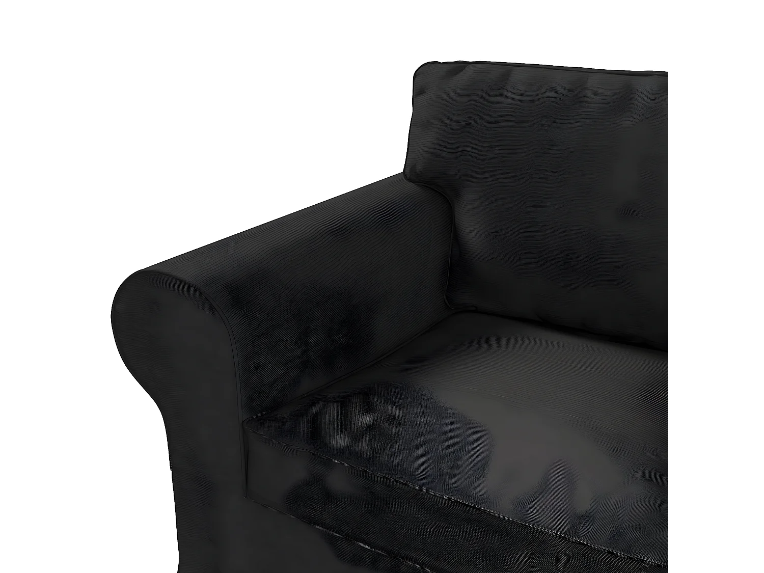 Bezug für Ektorp Sessel, Etna, schwarz