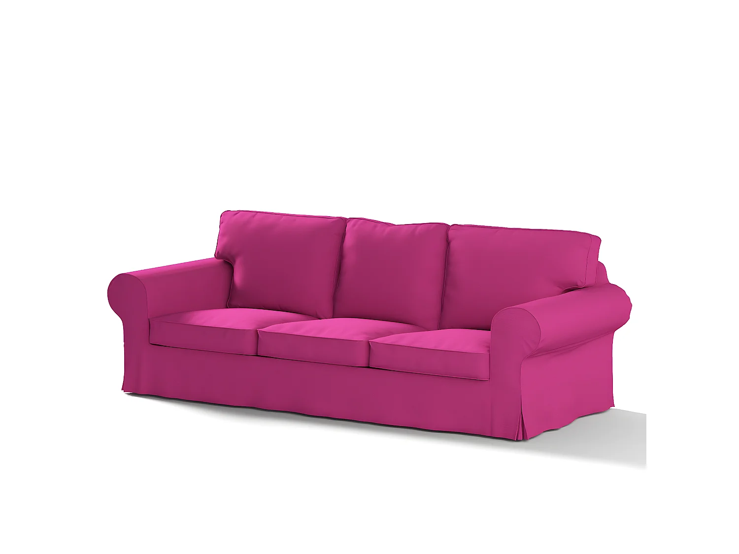 Bezug für Ektorp 3-Sitzer Sofa nicht ausklappbar, Etna, pink