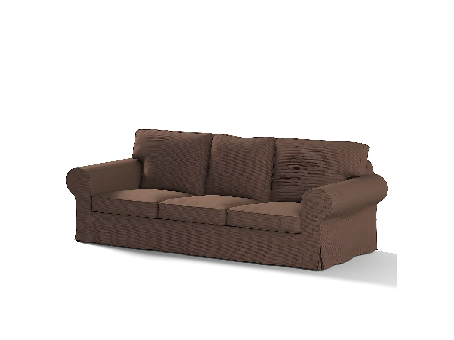 Bezug für Ektorp 3-Sitzer Sofa nicht ausklappbar, Etna, braun