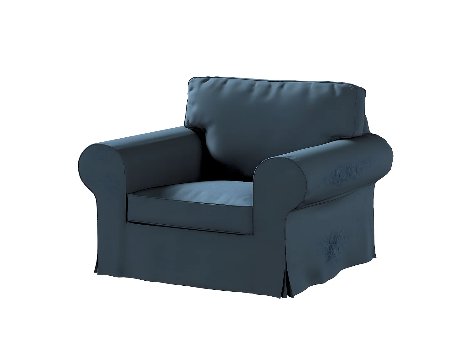 Bezug für Ektorp Sessel, Etna, blau