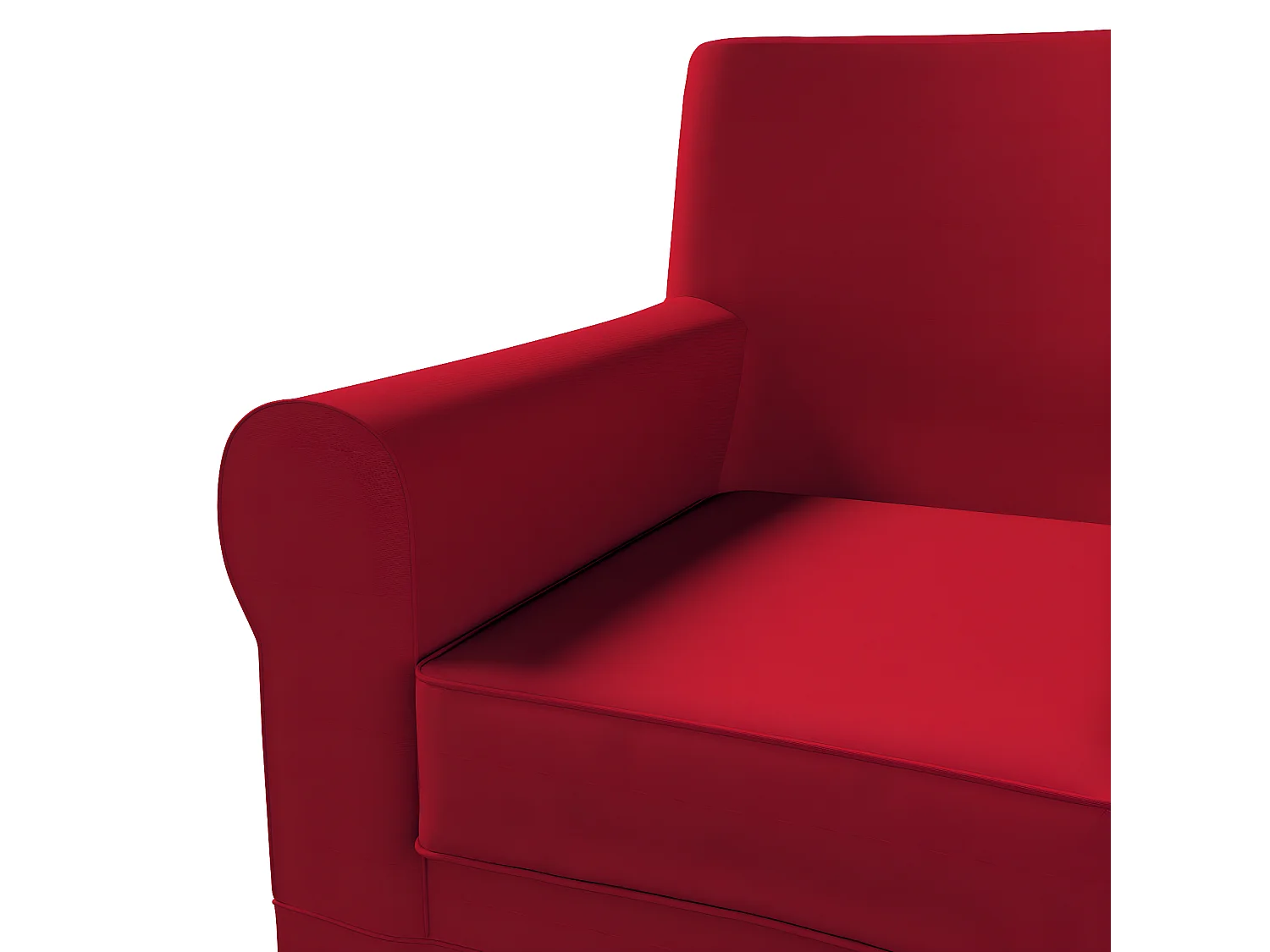 Bezug für Ektorp Jennylund Sessel, Etna, rot