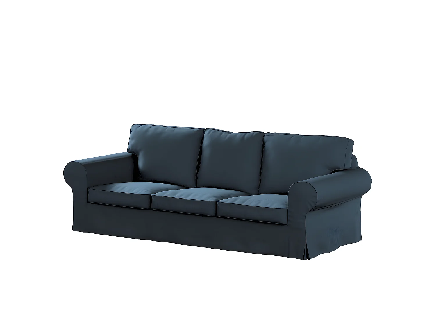Bezug für Ektorp 3-Sitzer Sofa nicht ausklappbar, Etna, blau