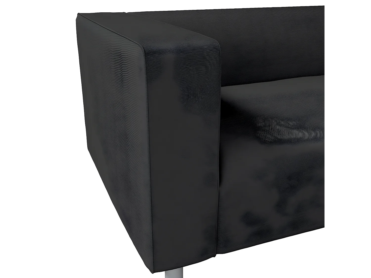 Bezug für Klippan 2-Sitzer Sofa, Etna, schwarz