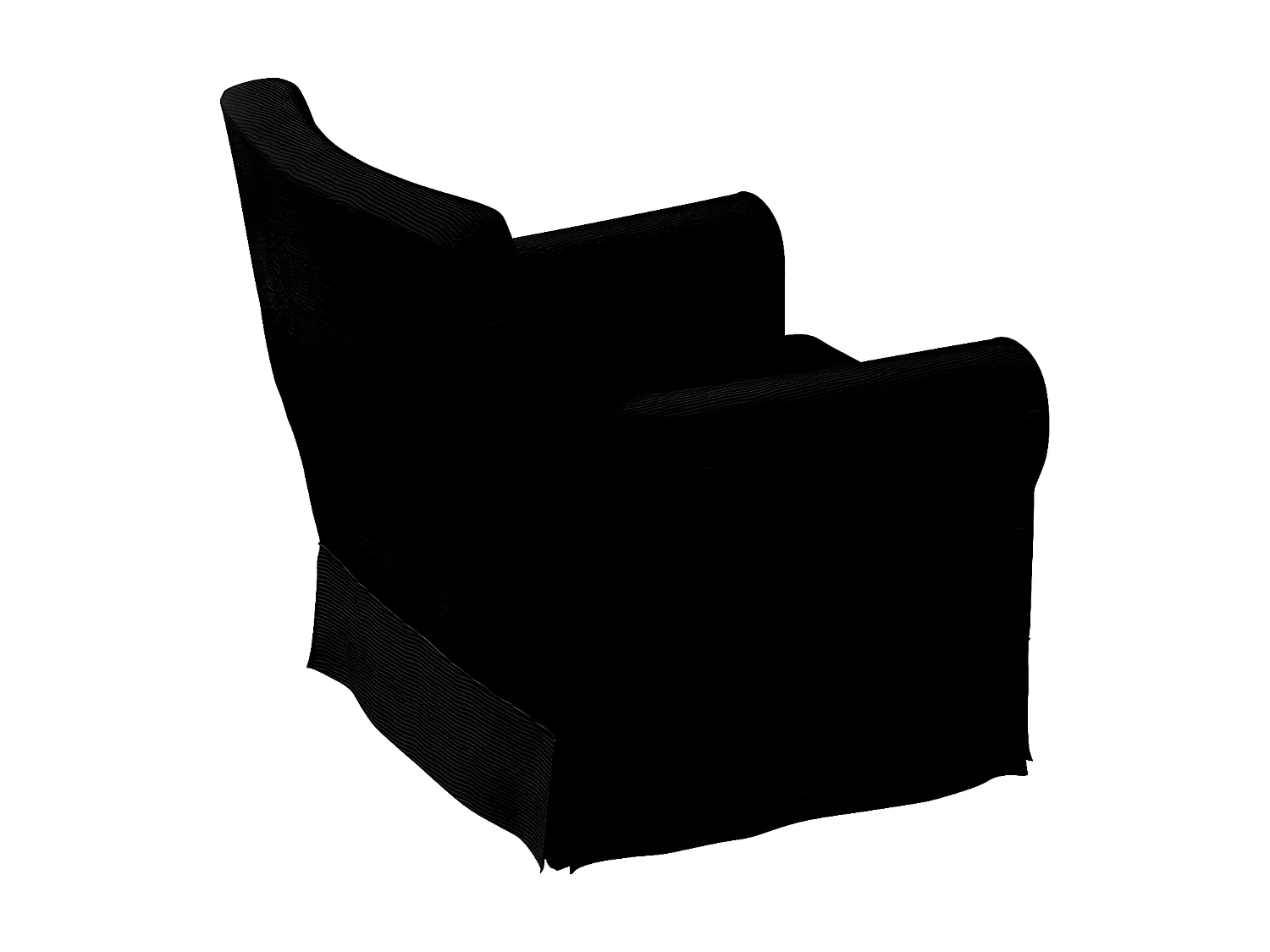 Bezug für Ektorp Jennylund Sessel, Etna, schwarz