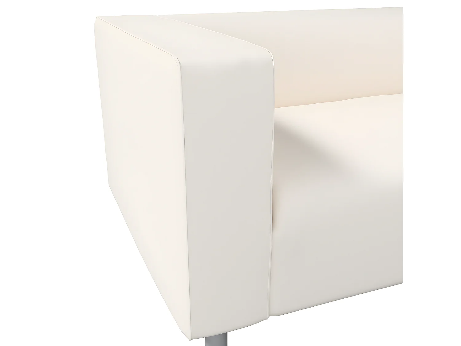 Bezug für Klippan 2-Sitzer Sofa, Etna, weiß