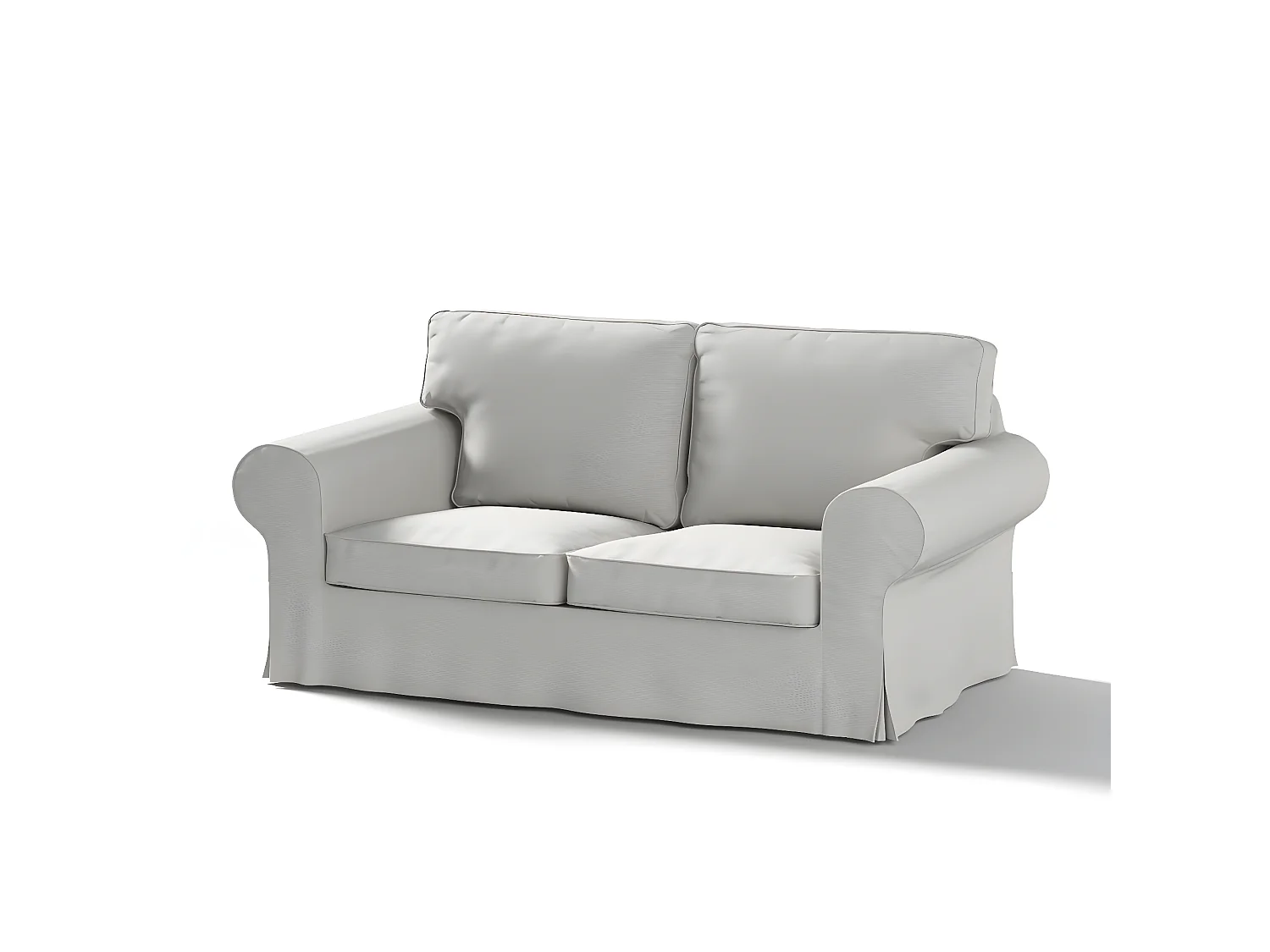 Bezug für Ektorp 2-Sitzer Sofa nicht ausklappbar, Etna, hellgrau