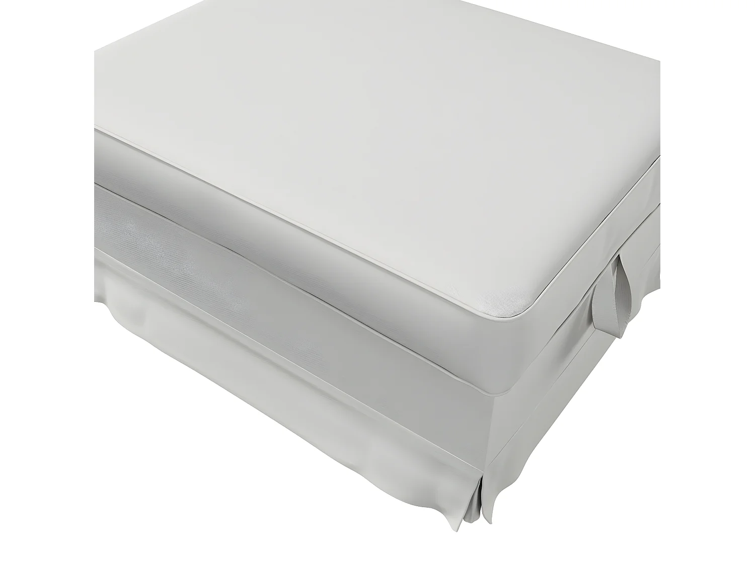 Bezug für Ektorp Bromma Hocker, Etna, hellgrau