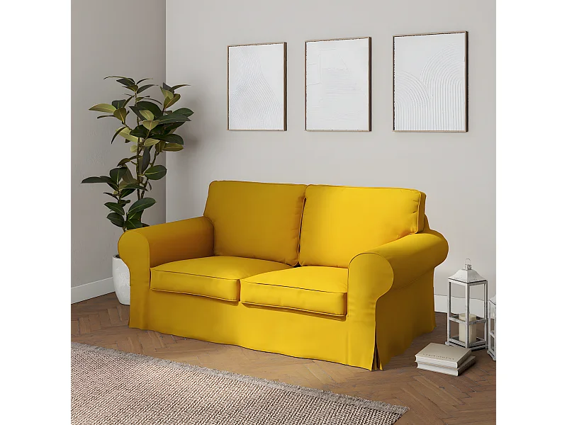 Bezug für Ektorp 2-Sitzer Sofa nicht ausklappbar, Etna, gelb