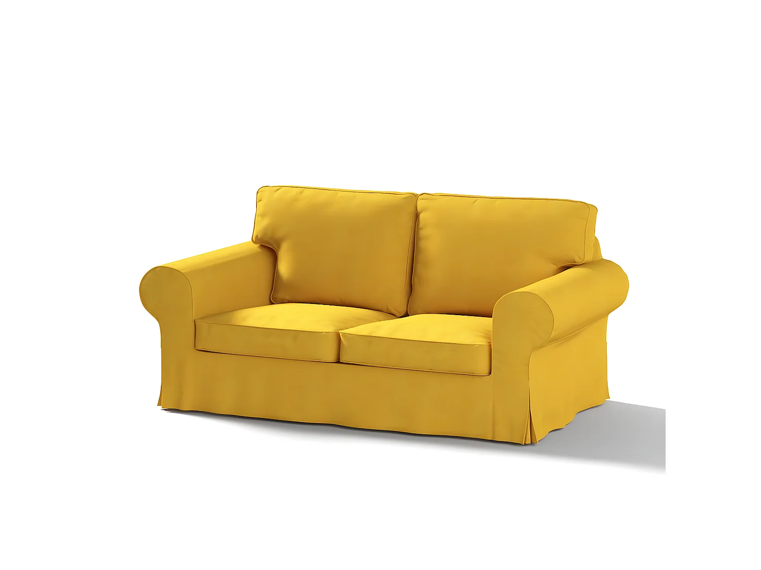 Bezug für Ektorp 2-Sitzer Sofa nicht ausklappbar, Etna, gelb