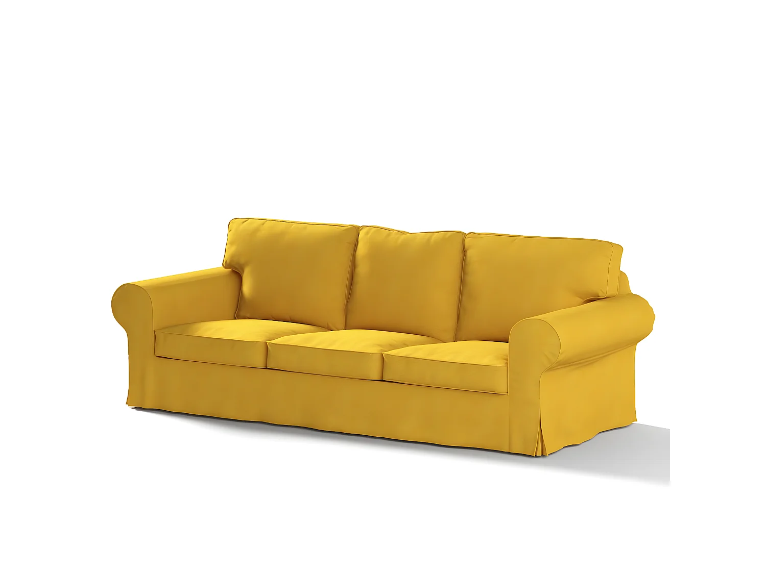 Bezug für Ektorp 3-Sitzer Sofa nicht ausklappbar, Etna, gelb