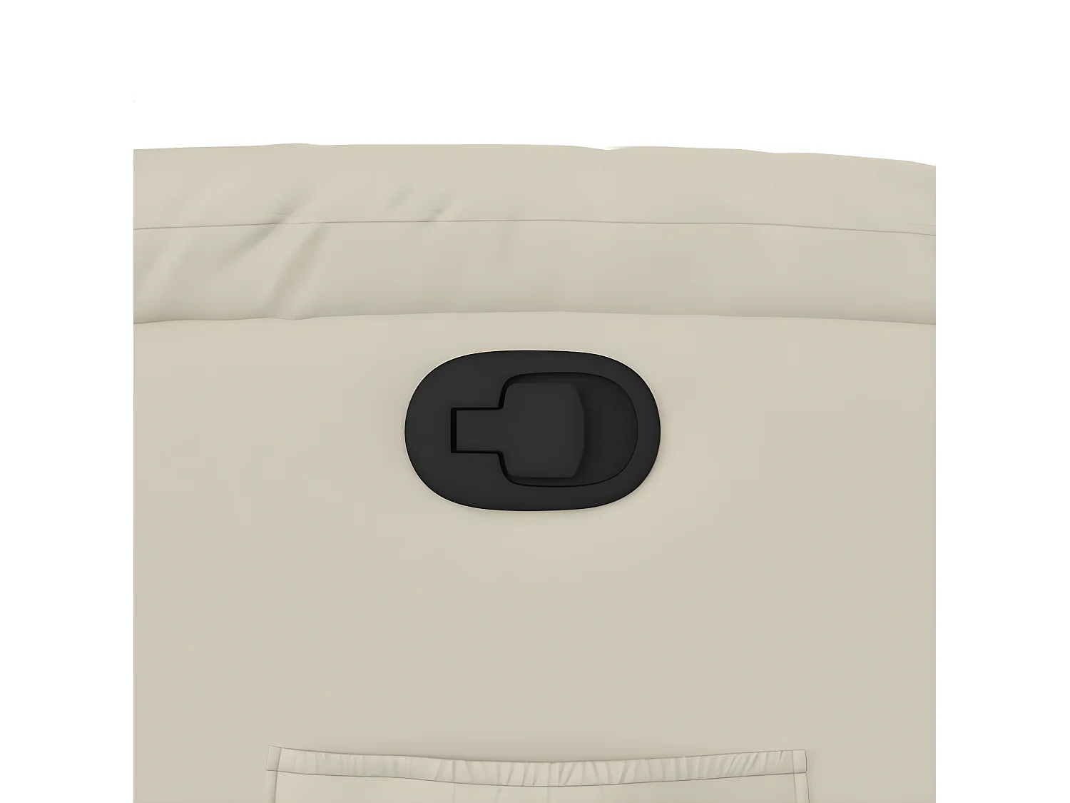 Fauteuil inclinable Crème Similicuir