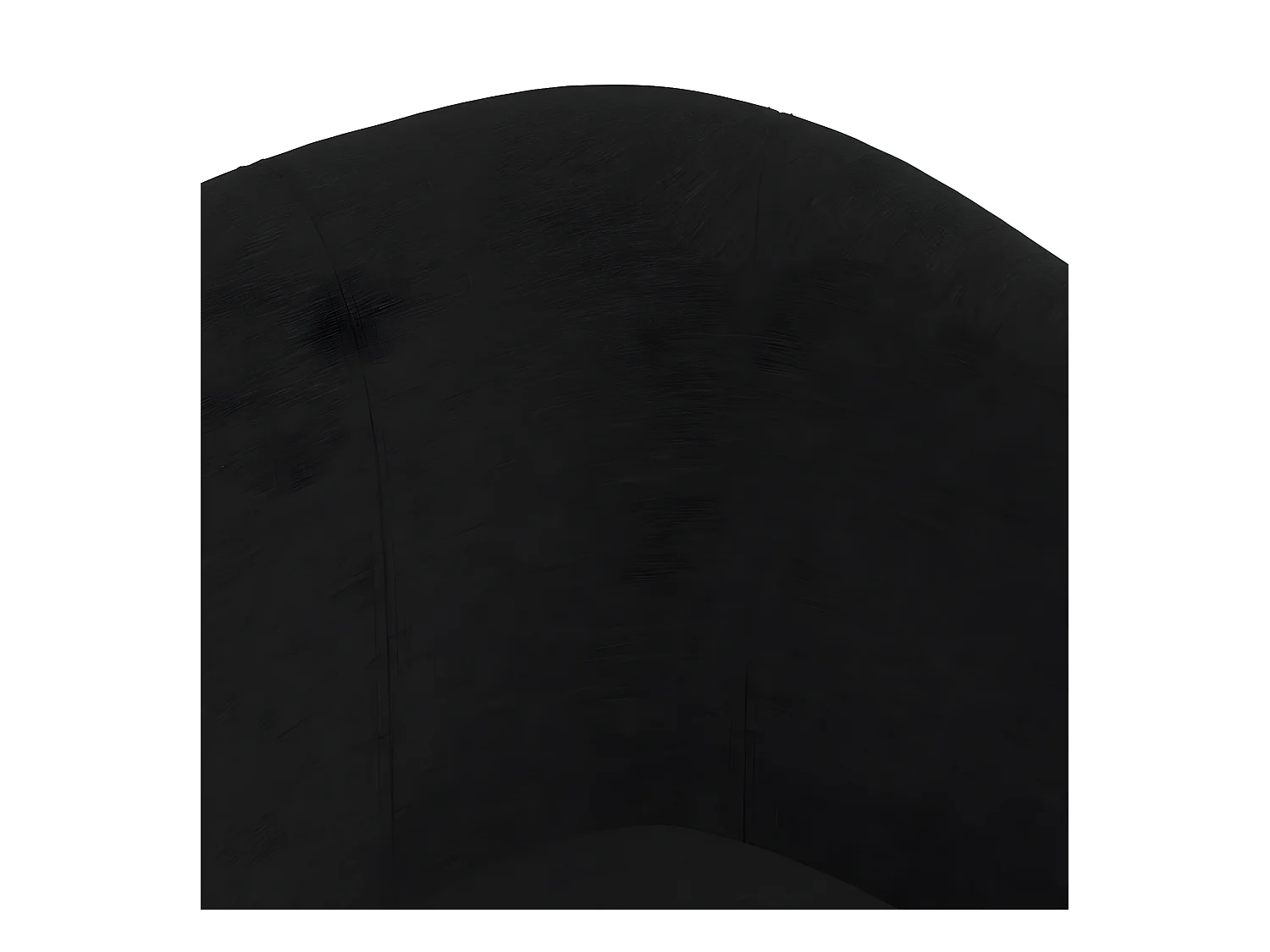 Fauteuil cabriolet avec repose-pied noir tissu