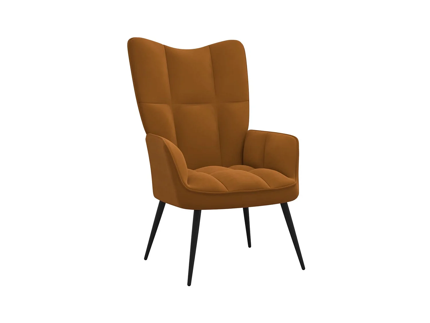 Chaise de relaxation Marron Velours