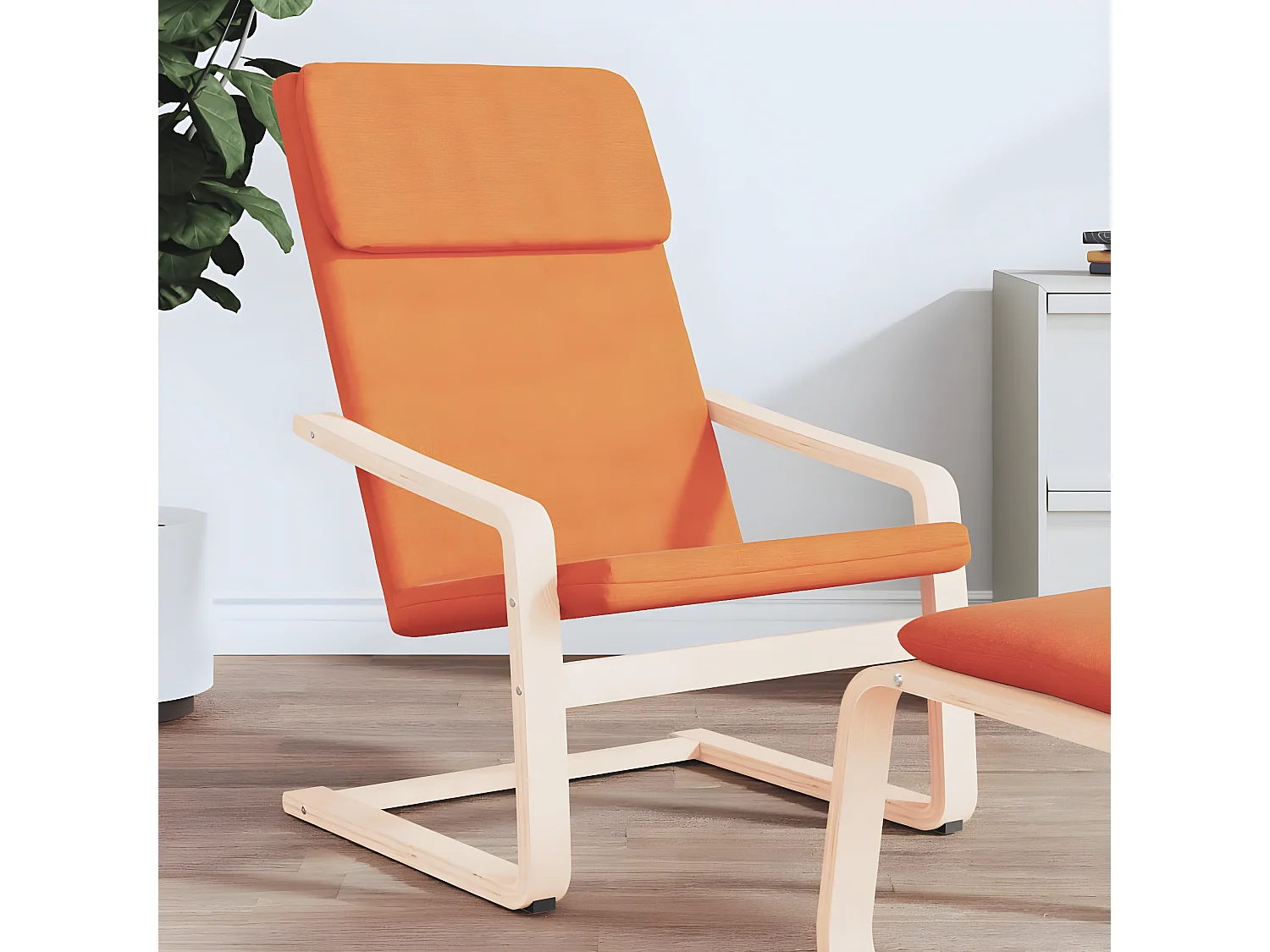 Relaxstoel Donkergeel Stof