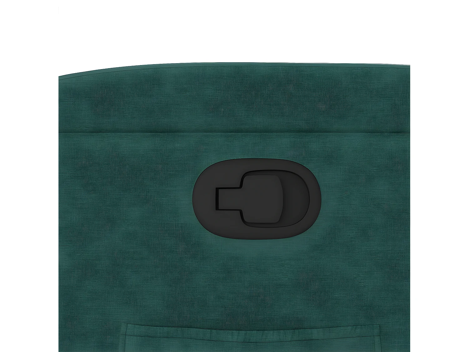 Sillón reclinable de tela verde oscuro