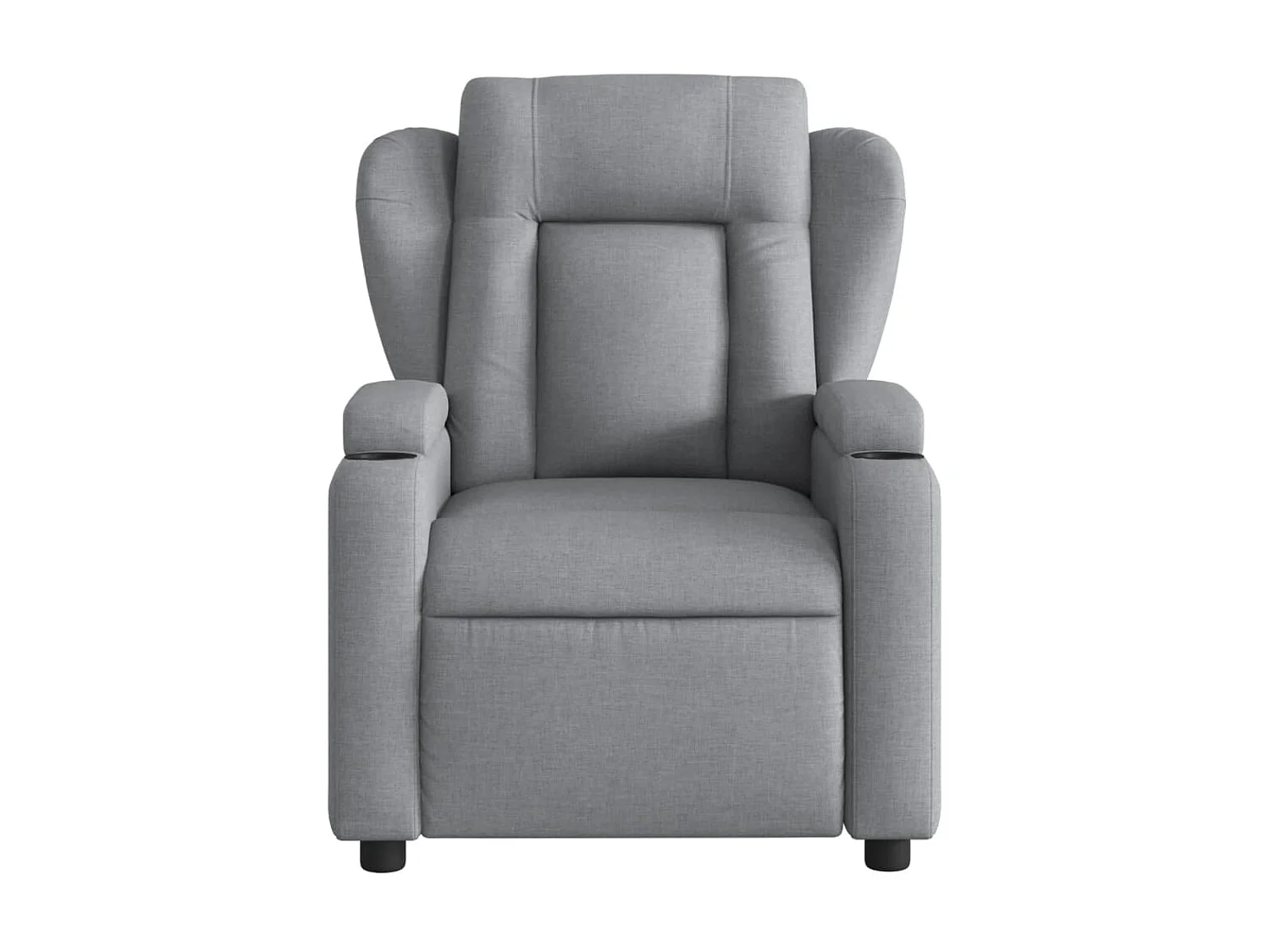 Fauteuil de massage inclinable Gris clair Tissu