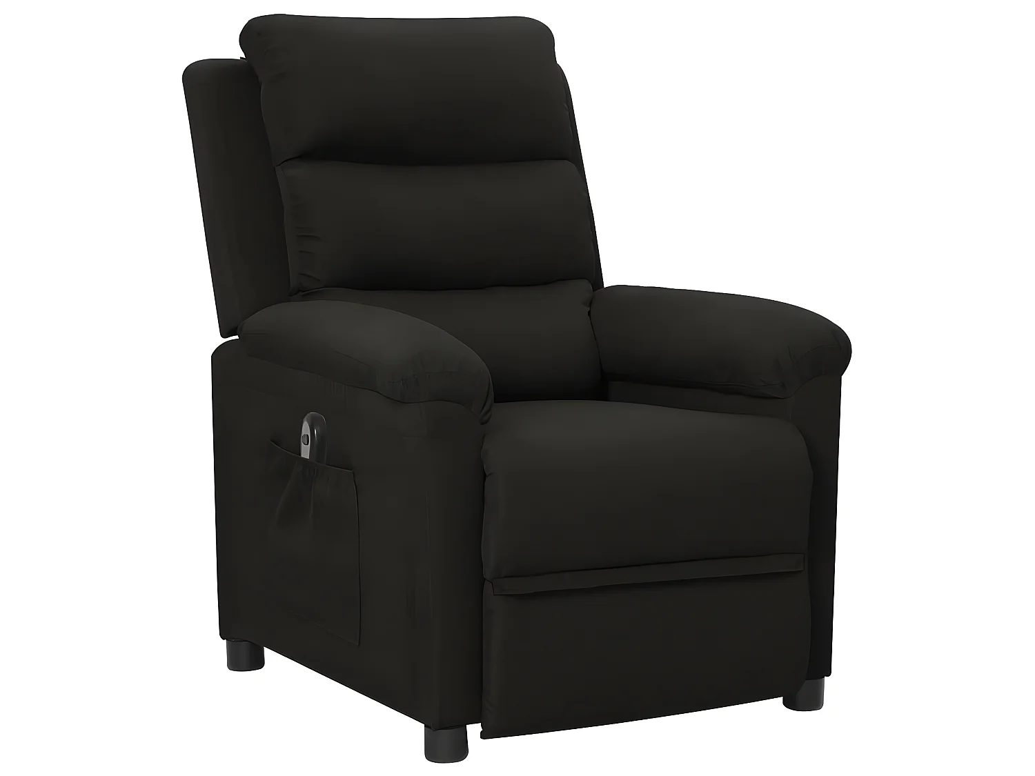 Poltrona reclinabile elettrica in tessuto nero