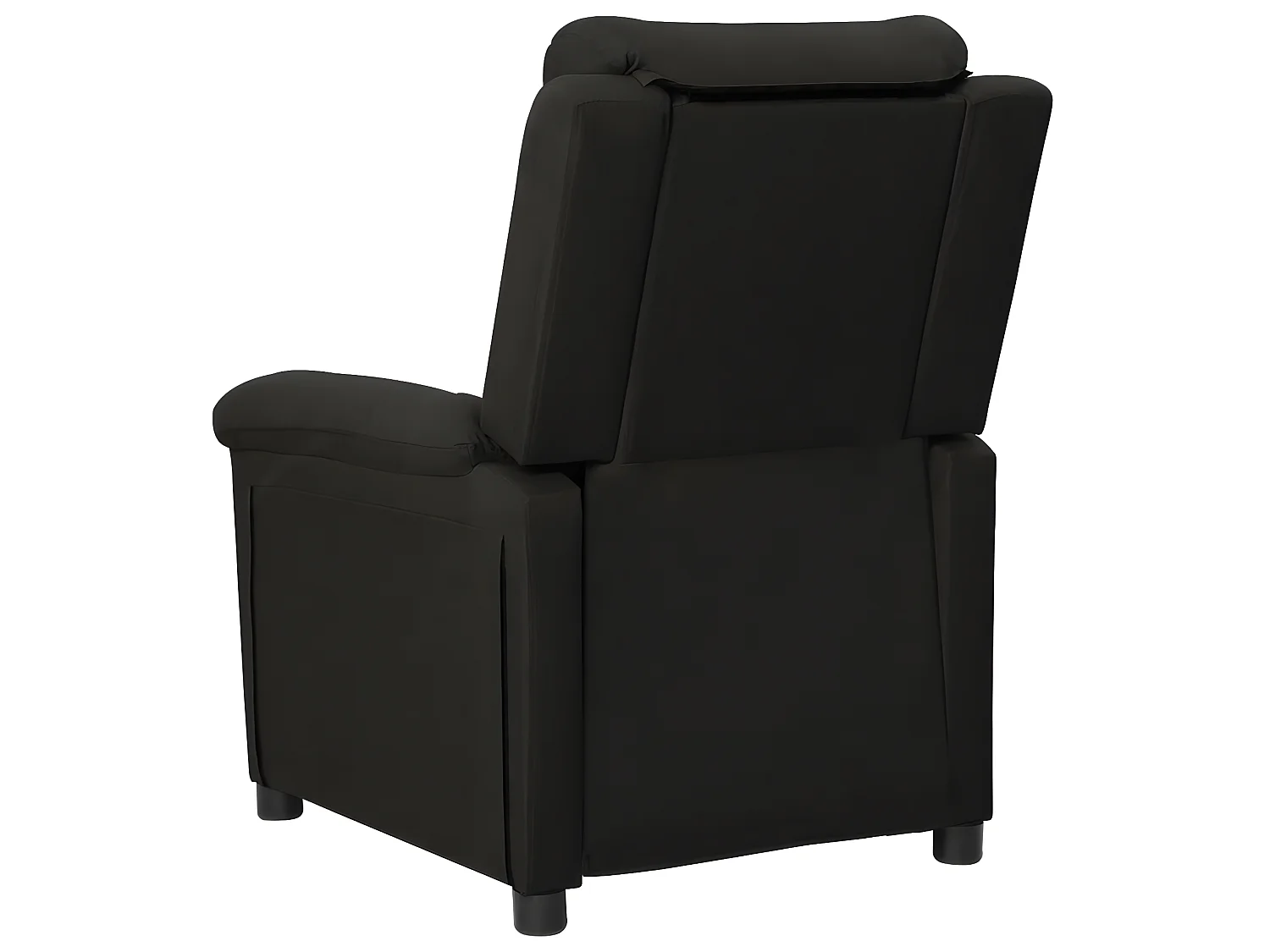 Poltrona reclinabile elettrica in tessuto nero