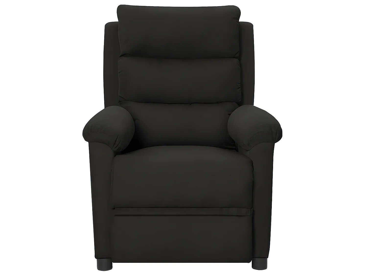 Poltrona reclinabile elettrica in tessuto nero