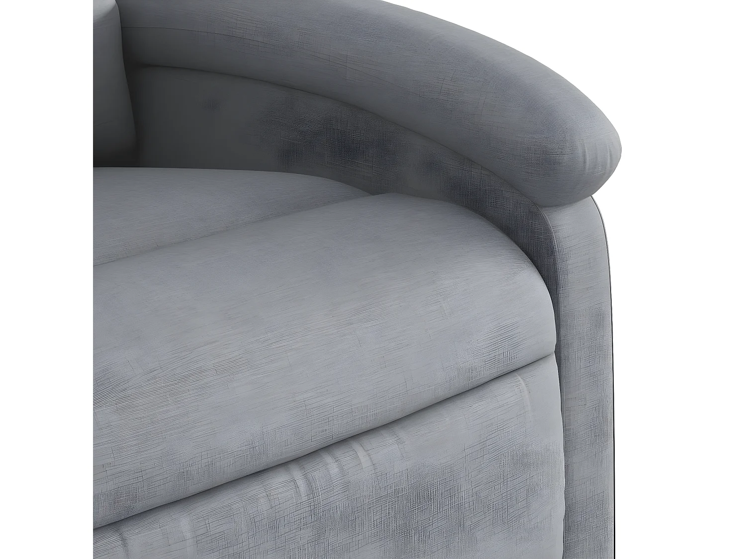 Fauteuil inclinable Gris clair Tissu