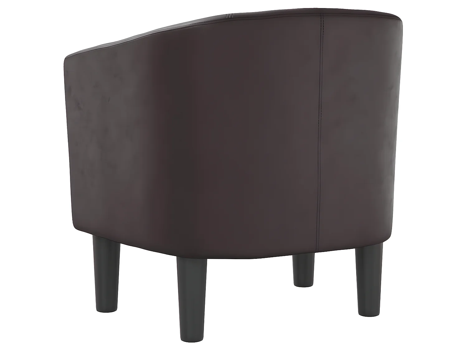 Bruine kunstleren converteerbare fauteuil